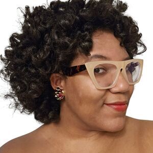 Deadstock Vintage Multicolored Swarovski Crystal Clip-On Earrings | Vonelle | Ci